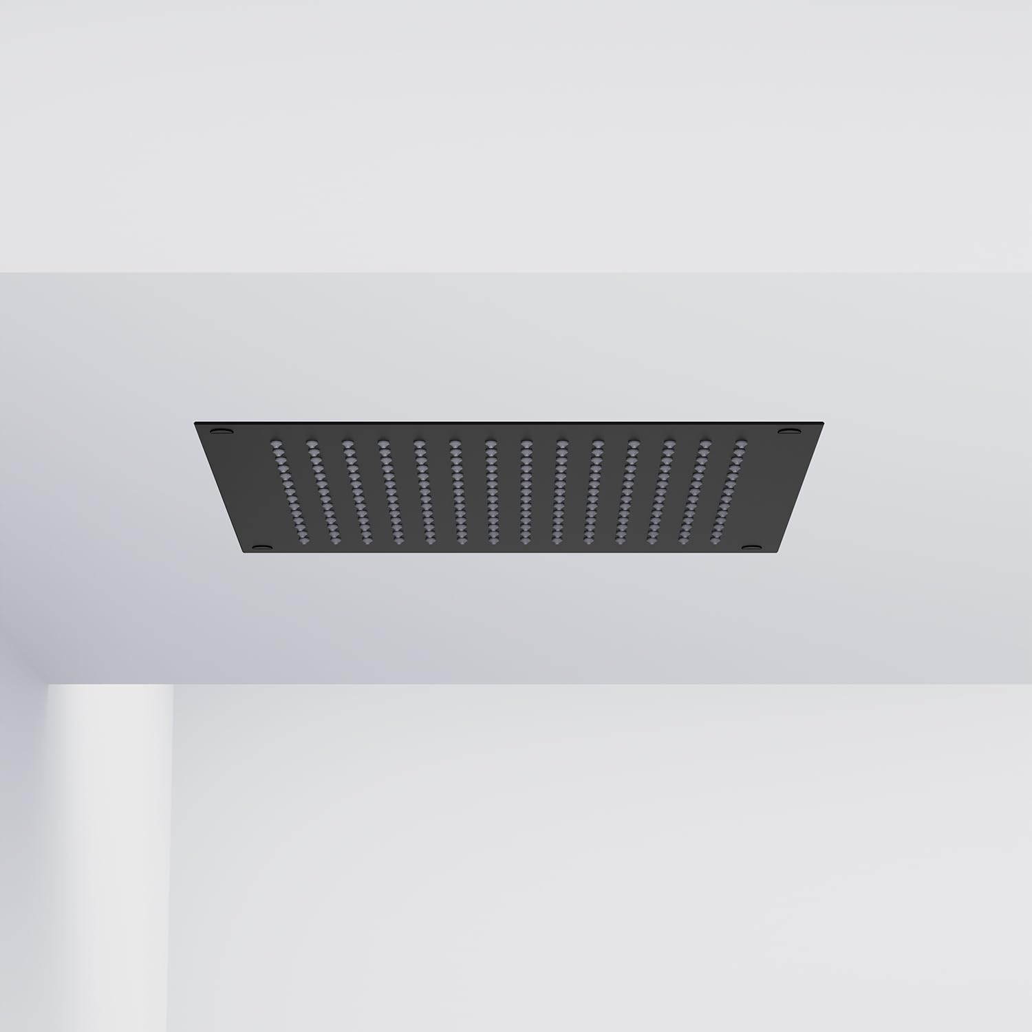 Steinberg Relax Rain ducha mural, montaje empotrado en el techo, Easy-Clean, 350x350mm, 39063, Color: Matt Black