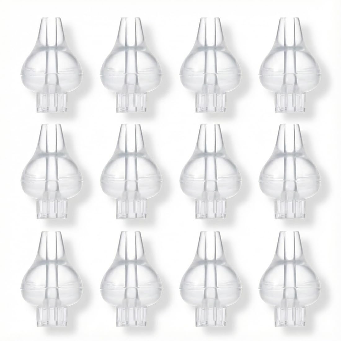12 Pcs Reusable Silicone Nasal Aspirator Tips Set, Ideal for Babies, High Quality Nasal Wash Kit, Safe and Comfortable