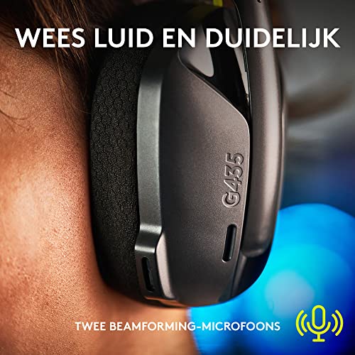 Logitech G G435 Bedrade Gamingheadset, Flip-to-Mute-Microfoon, 3,5 mm Audio-Aansluiting, Traagschuim Oorkussens, Lichtgewicht, Compatible met PC, PlayStation, Xbox, Nintendo Switch & Switch 2 - Groen - Afbeelding 7