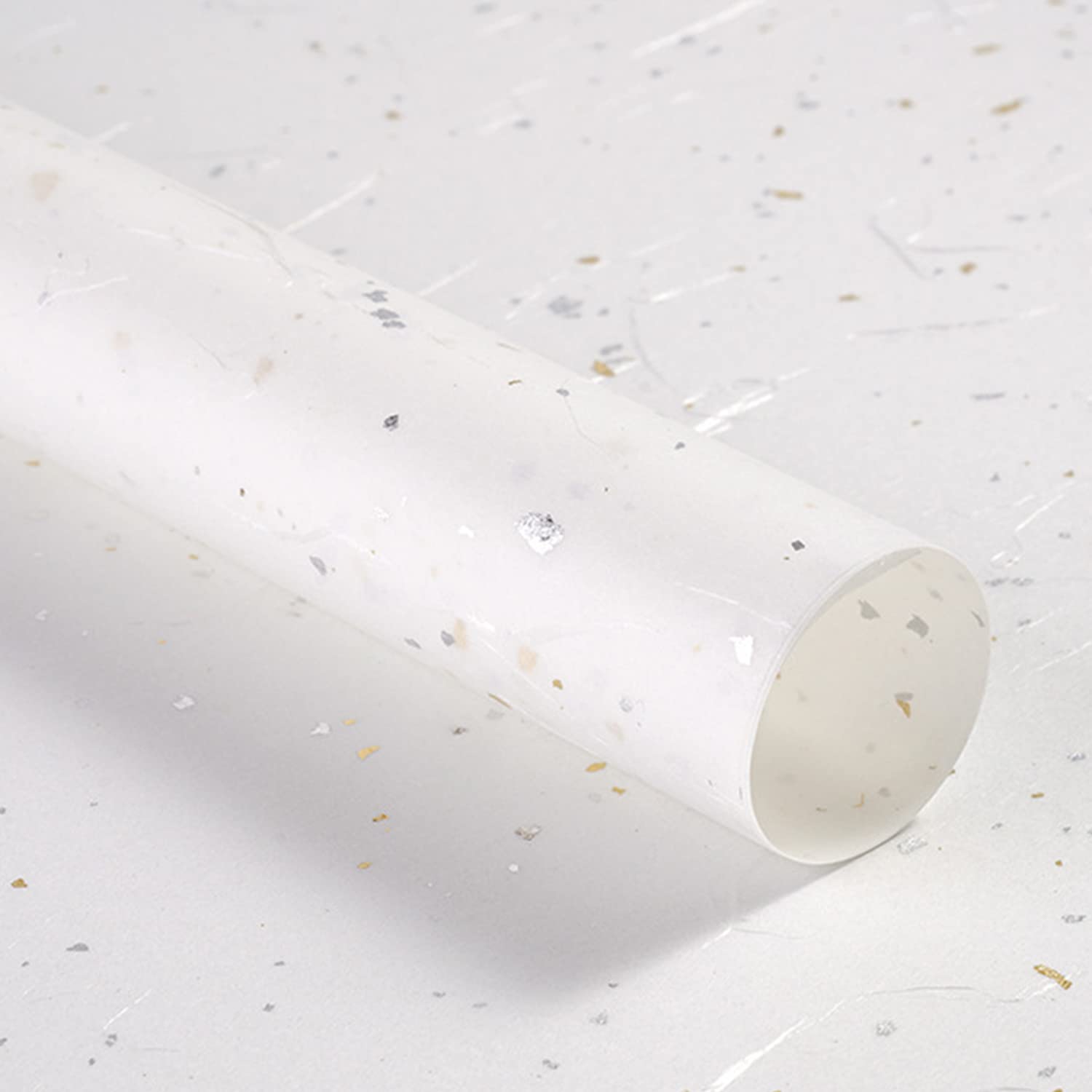 Gold and Silver Splash Wrapping Paper,Gift Wrapping Paper Roll for Wedding,Birthday,Christmas,16.92"x23.62",Pack of 20,White