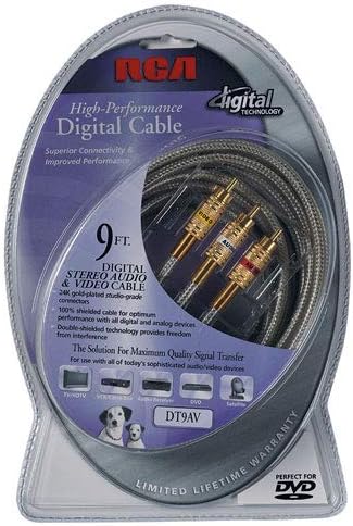 RCA DT9AV - Cable de audio y vídeo digital (9 pies)