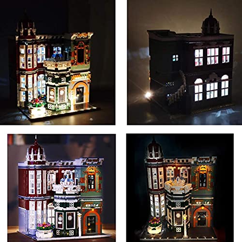 FYHCY Haus Bausteine Bausatz, Antiquitätenladen Modular Architektur Modell, 3000 Klemmbausteine und LED Beleuchtungsset… – Bild 4