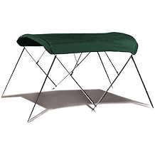 7.6 oz Green 4 Bow Round Tube Boat Bimini TOP Sunshade Compatible for Sylvan Westwind 21/821 All Years