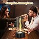 Patent Tischkamin, Tornado-Flammen Tisch Kamin Indoor und Outdoor, Bio Ethanol Tischkamin mit 2 Brennkammern, Tischfeuer for Party Abendessen Freizeit Balkon