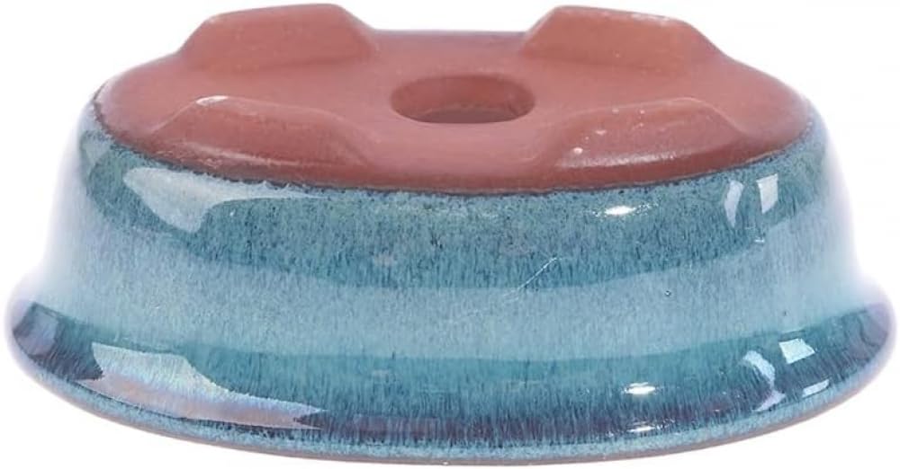 Doniczka na kwiaty w chińskim stylu bonsai doniczka ceramiczna rzemieślnicza doniczka na rośliny dekoracja domu 9,7 x 6,6 x 3,2 cm ozdobna doniczka