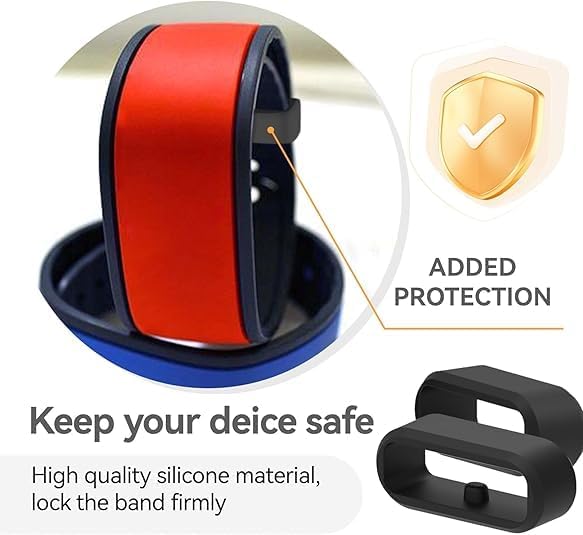 16pcs for Compatible for Disney Magic Band+ & Band2.0 Locks Holder, Multi-Color Anti-slip Silicone Fastener Clips Loops Accessories Compatible with Disney Magic Bands image 5