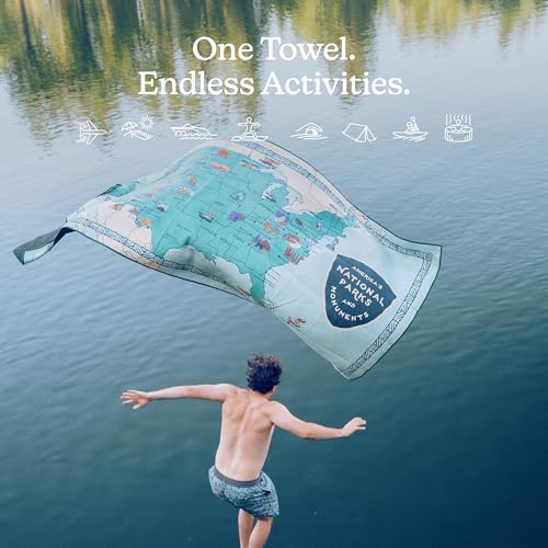 Image of Nomadix Original Towel - National Parks- Perfect for Beach, Pool, Travel, Camping, Yoga - Made with Recycled Materials - Super Absorbent - Sand Resistant
