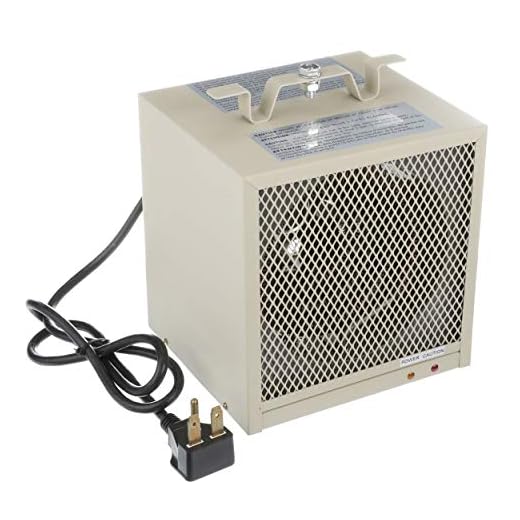 TPI Corporation HF5848TC Garage/Workshop Fan Forced Portable Heater, 4800/3600 Watts, 240/208 Volts, Includes Wall/Ceiling Bracket, Built-in Thermostat, 30 Amp Cordset