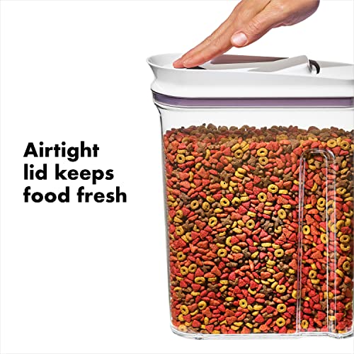 Oxo Good Grips Pet Food Dispenser - 4.5 Qt/4.25 L |Ideal For Up To 4Lbs Of Dog Food Or 3.5Lbs Of Cat Food | Airtight Dog And Cat Food Storage Container | Bpa Free #TOP3