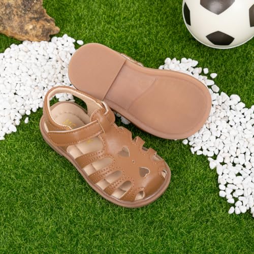 Image of Meckior Toddler Girls Sandals for Little Girls Wedding Dress Sandals Open Toe Non-Slip Summer Beach Pool Shoes (Toddler /Little Kid)