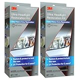 3M Ultra Headlight Restoration Kit 39195, 2 Pack (2 Kits), Removes Cloudy Yellowed Haze, 500/800/3000 Grit Sanding Discs + Clear Coat, For Plastic Lenses