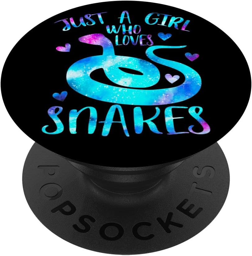 Just a Girl Who Loves Snakes Snake Lover Galaxy Space PopSockets PopWallet for MagSafe
