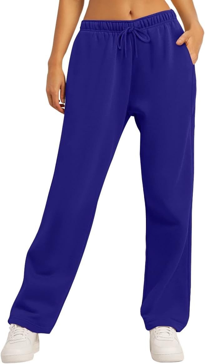 AUTOMET Women's Fleece Lined Wide Leg Sweatpants Nigeria Ubuy