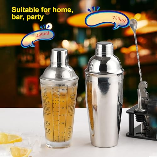 Shaker à boisson avec recettes imprimées pour réussir vos mélanges - 7