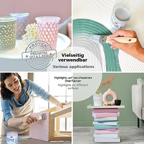 Viva Decor Chalk-Paint - Dove Wing - Blau 250ml - Kreidefarbe für Möbel, Wand und Deko, Mattes Finish, Hochpigmentiert… – Ansicht 3