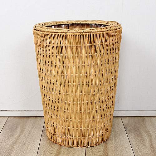east2eden Seagrass Circular Waste Paper Rubbish Bin Basket Office