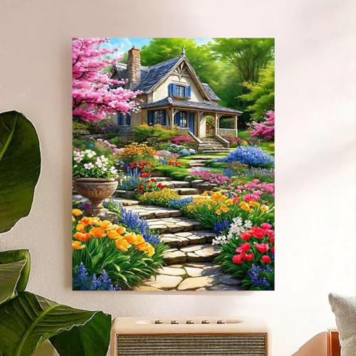 Arttoplus-Landscape-Paint-by-Numbers-Kit-for-Adults-Garden-Paint-by-Numbers-Kits-for-Adults-CanvasLandscape-Adult-Paint-by-Numbers-for-Gift-Home-Wall-Decor16x20inch