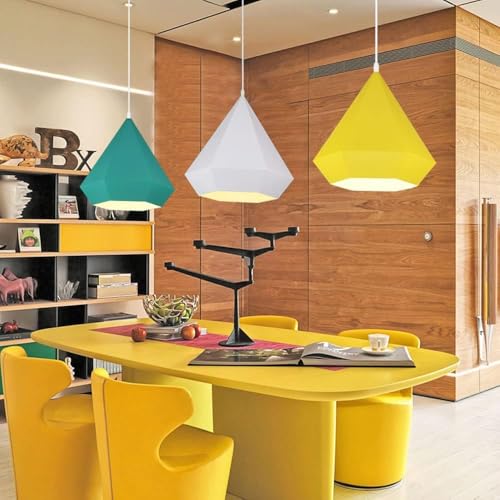 Suspension réglable jaune E27 pour corriger le manque de luminosité du salon - 3