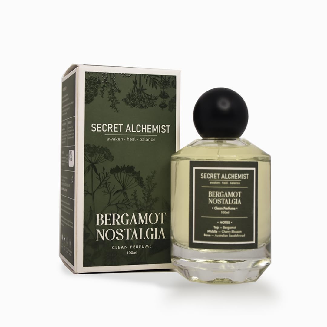 Secret Alchemist Bergamot Nostalgia Clean Long Lasting Fresh Floral EDP with Bergamot & Cherry Blossom