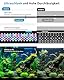 SEAOURA Professionelle Aquarium LED mit Timer | Vollspektrum Pflanzenlicht + 9 Farbmodi | Stromsichere Aquarium Beleuchtung | Anpassbar für 90-106cm Aquarien