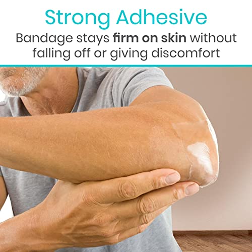 Vivecare Tattoo Aftercare Bandage Dressing 4" (10 Yards)- Clear Transparent Waterproof Wrap - Medical Tape With Adherent Patches - Protective Wound Roll For Shower, Swim #TOP6