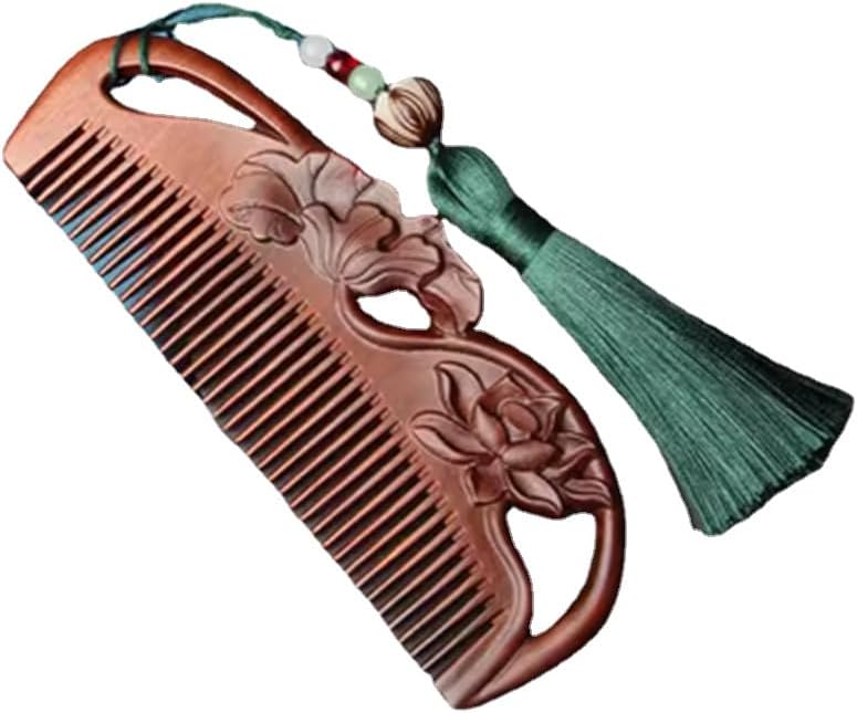 頭皮マッサージ用サンダルウッドコーム 結び目のないロングヘアコーム