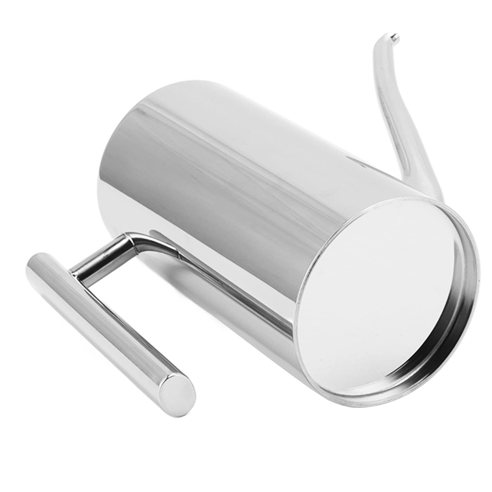 Botella dispensadora de aceite de acero inoxidable 304, contenedor de condimentos de vinagre a prueba de fugas de 500ml con tapa para cocinar y servir en la cocina (l)