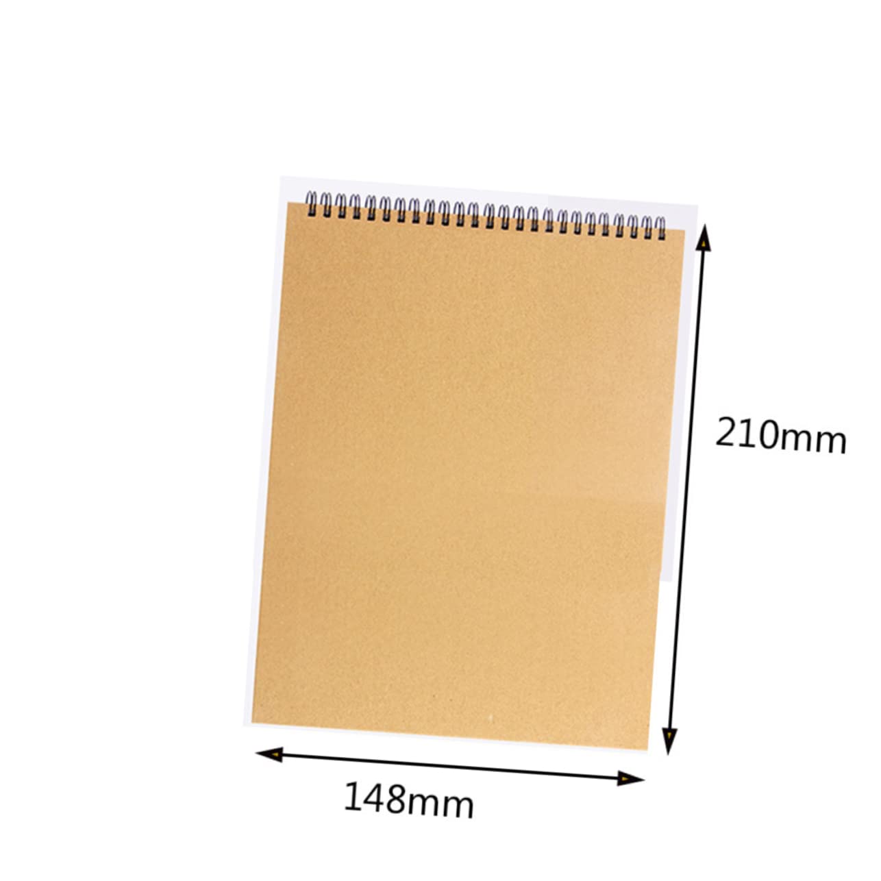 STOBOK Cahier de Croquis en Papier Kraft A4 16k, Lot de 4
