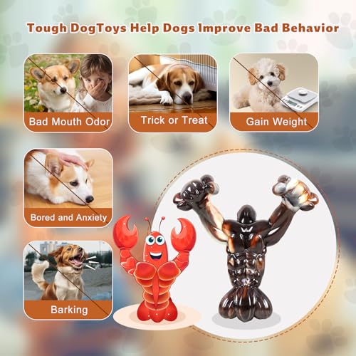 Dog-chew-Toys-for-Aggressive-chewersIndestructible-Dog-Toys-Interactive-Dog-ToysAggressive-chew-Toys-for-Large-Dogs-Dog-Toys-to-Keep-Them-BusyNylon-Beef-Flavor Dog chew Toys for Aggressive chewersIndestructible Dog Toys Interactive Dog ToysAggressive chew Toys for Large Dogs Dog Toys to Keep Them BusyNylon Beef Flavor