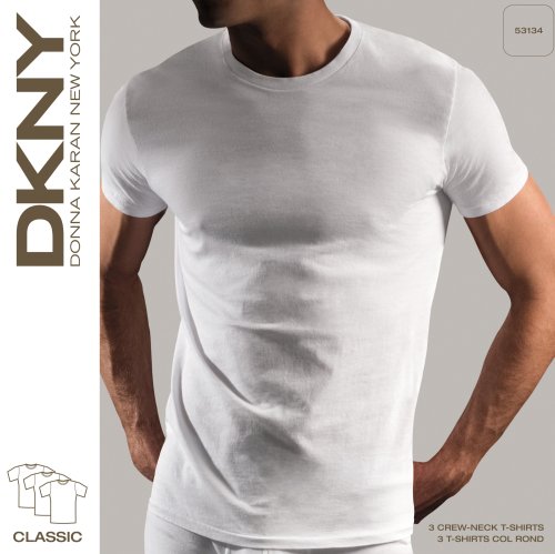 DKNY Men's 3 Pack Crew Neck T Shirt3