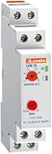 Relais de niveau pour liquides conducteurs, vidage ou remplissage, 1 module, 24 – 240 V AC/DC, 2,2 x 9,4 x 6,7 cm, blanc (référence : LVM25240)
