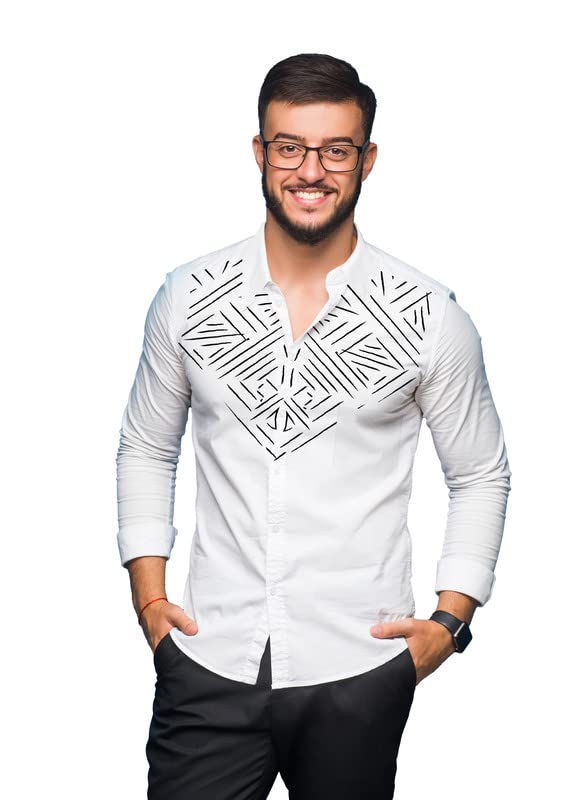 Image of Men's Cotton Blend Full Sleeve Slim Fit Shirt|Stylish Casual Wear Shirt for Mens