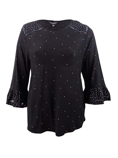 Print Ruffle Sleeve Top at Amazon 