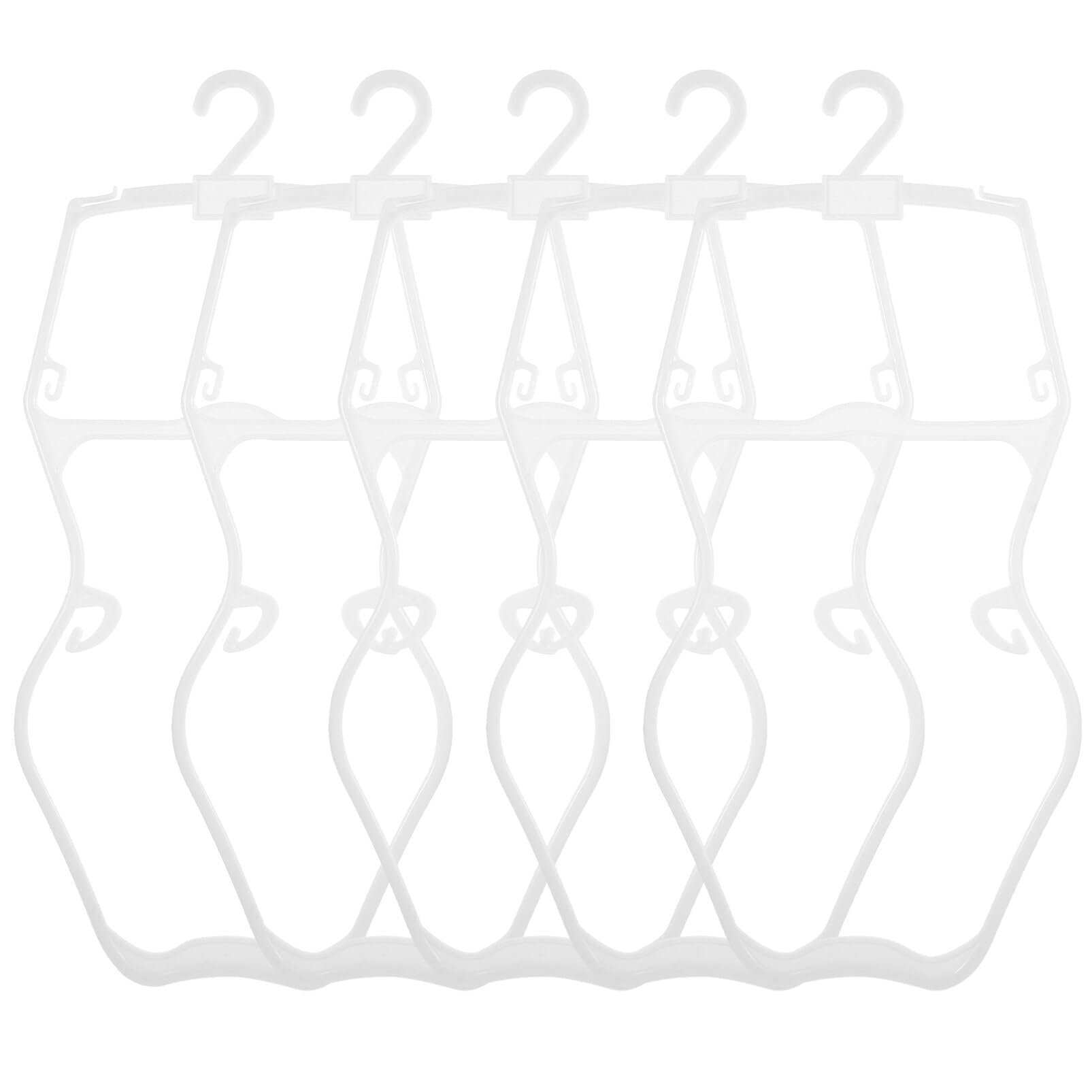 5 Pcs Swimsuit Hanger Kids Bathing Suit Hanger Swimwear Drying Rack Kids Bikini Hangers Bras Hanger Bikini Swimwear Rack Childrens Swimsuit Drying Rack One-piece Hanger Co Plastic