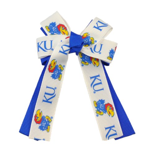 University of Kansas KU Jayhawk Cheer Hair-Bow