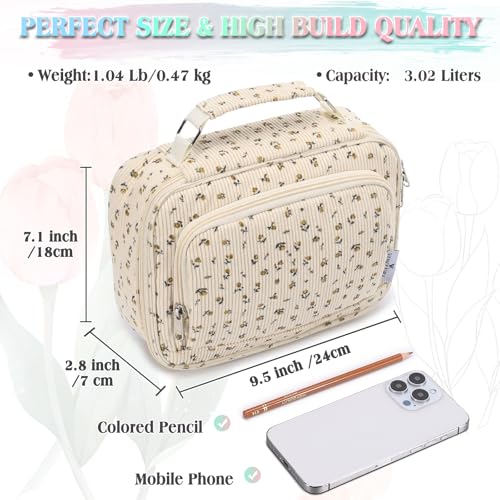 Image of VX VONXURY Large Pencil Case, 54-Slot Colored Pen Pouch 2 Removable Sleeves