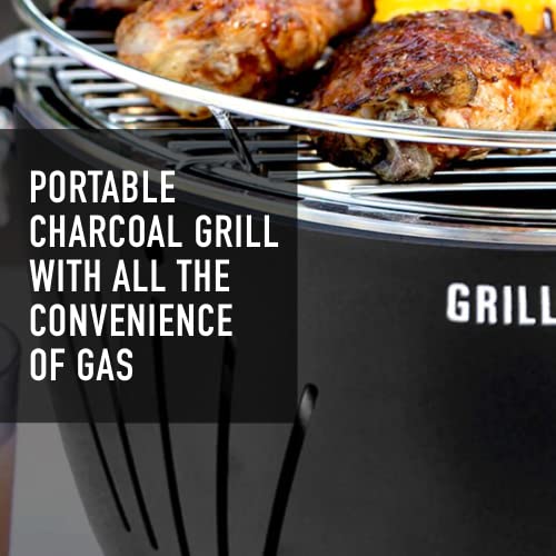 Grill Time Tailgater Gt Portable Charcoal Grill Perfect For Camping Accessories, Tailgating, Outdoor Cooking, Rv, Boats, Travel, Lightweight Compact Small Bbq Accessories (12.5 Inch, Gray) #TOP3