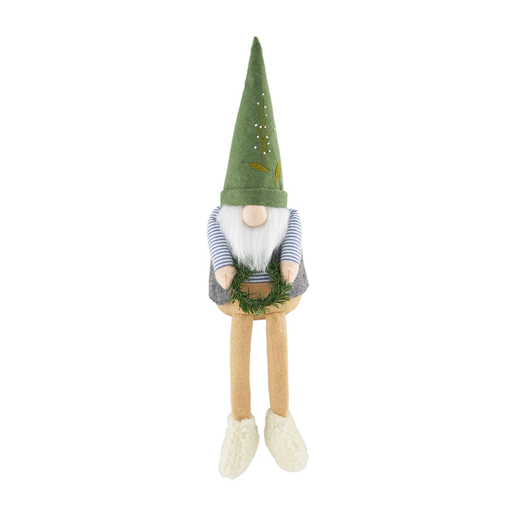 Mud Pie Garden Deluxe Zwerg – 58,4 X 17,8 Cm, Gewichtet, Aus Baumwolle, Filz & Leinen