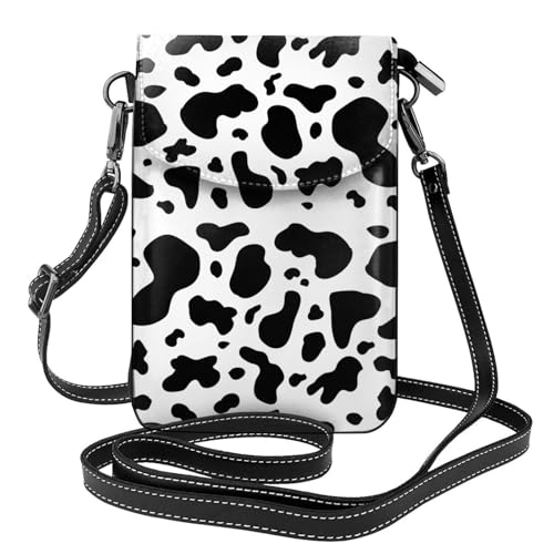 Pochettes pour téléphone portable femmes imprimé vache et porte-cartes