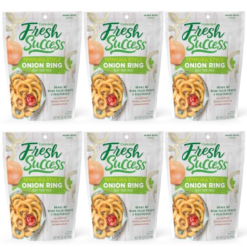 Concord Foods Tempura Style Onion Ring Batter Mix, 5.2 oz (Pack of 6)