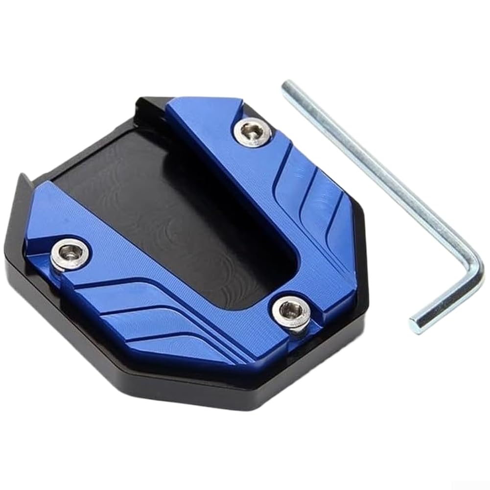 Seitenständer Erweiterung Aluminiumlegierung Leicht(Blue) | Aluminiumlegierung, anti-rutsch für oberfläche, stabile Parkposition, , leichtes Gewicht