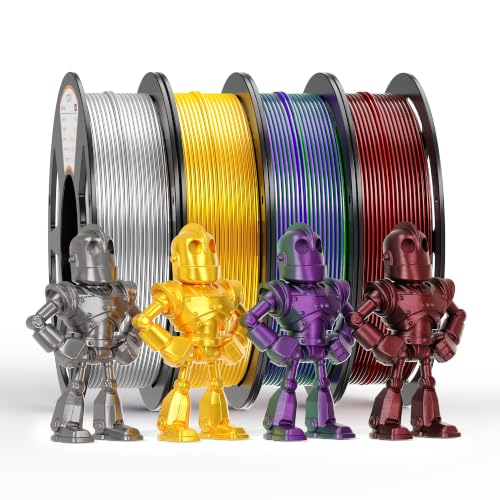 Image of YOOPAI PLA Silk Filament 1.75mm, 250g Starter Color Bundle, 4 Rolls