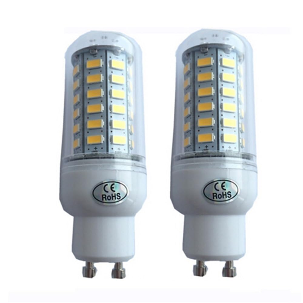 NXCVBNKZJ KJXP Lighting, Pack of 10, Led Corn Bulb AC220V GU10 5730SMD 24LED/36LED/48LED/56LED/69LED Lamps Led Spot Bulb(Warm White,GU10 56LED)