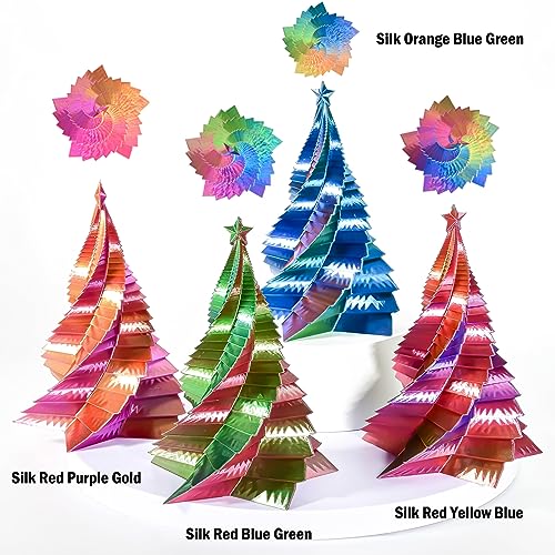 Image of PLA Filament 1.75mm, Tri-Colors 3D Printer Filament, Rainbow PLA Filament Bundle, Coextrusion 3D Filament with Silk PLA Color Change, 3D Printing Filament + /-0.02mm, 200g X 4 Spool