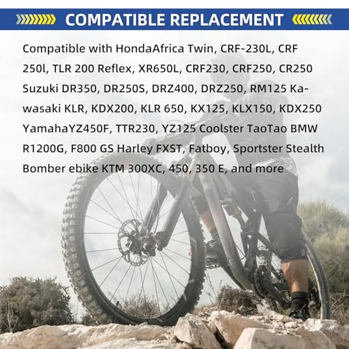 Image of GICOOL 2.75 /3.00-21 inch (80 /100-21) Motorcycle Replacement Inner Tubes, 2 Pack with TR4 Valve Stem, Fits for Dirt Bike, Pit Bike and More