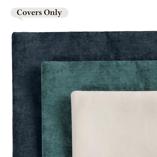 Lifarythm 18x18 Throw Pillow Covers Set of 2, Premium Heavy-Duty Soft Chenille Textured Couch Pillow Covers, Neutral Green Decor Boho Sofa Pillow Covers for Sofa Bed Living Room — view 5