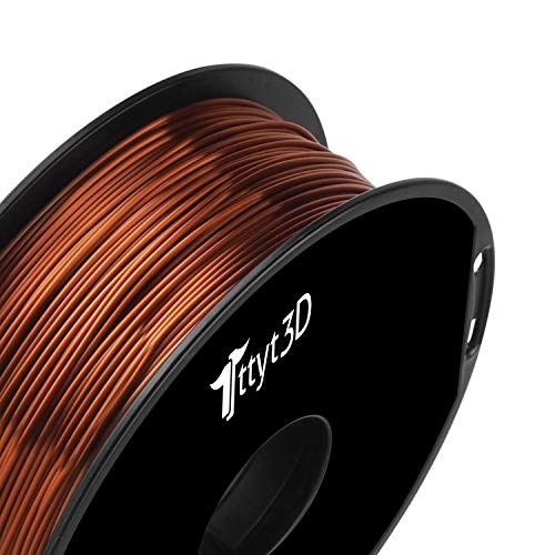 Filamento PLA TTYT3D - Brillo Seda en Dorado, Plateado, Rojo, Cobre y Bronce - 2.2 Libras por Carrete - Fernando Cortés