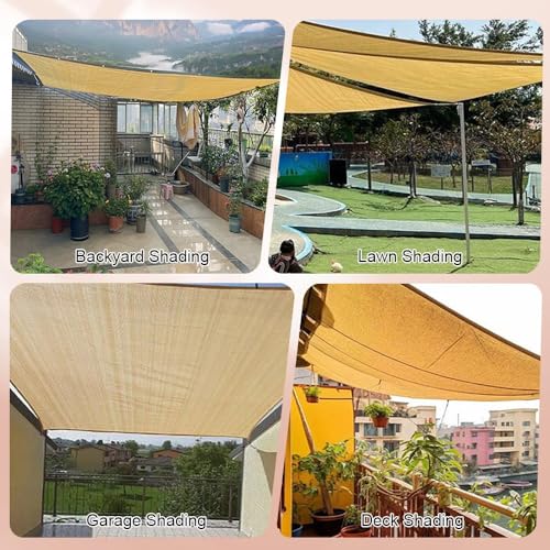 UV Protection Sun Shade Cloth for Pergola - Breathable HDPE Outdoor Shade Tarp with Grommets for Patio, Porch, Garden & Plant Cover (6.6 x 23.0 FT) - Image 5