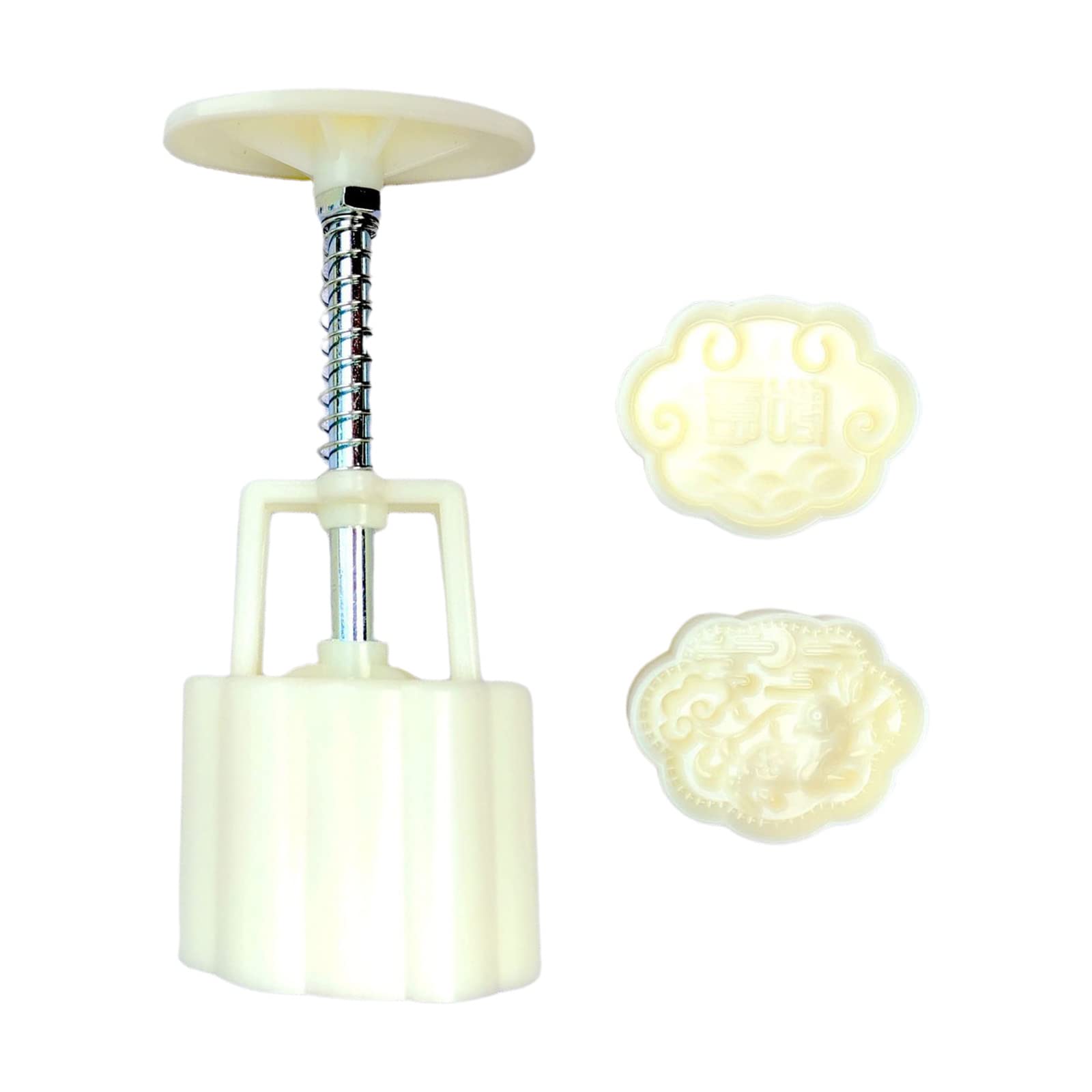 Xinsheinelry Mold with 2 Different Patterns Deer Shape Pastry Stamp Mid-Autumn Festival Stamps for Baking Pastry Tools for Baking