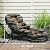 49" L Garden Outdoor Water Fountain 5-Tiers Rock Natural Waterfall Fountains Floor Standing Water Features with LED Lights for Patio, Porch, Home Art Decor